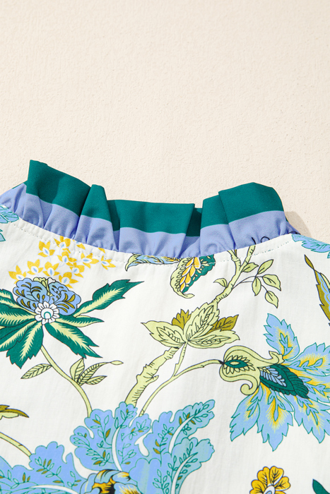 - Leopard Luxe Ruffle Shirt