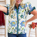  - Leopard Luxe Ruffle Shirt