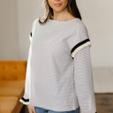  Love Kuza - Parisian Whisper Ruffle-Sleeve Knit Top