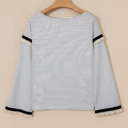  Love Kuza - Parisian Whisper Ruffle-Sleeve Knit Top