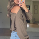  Love Kuza - Soft Embrace Off-Shoulder Waffle Top