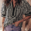  Love Kuza - Monochrome Mod Geo Tunic