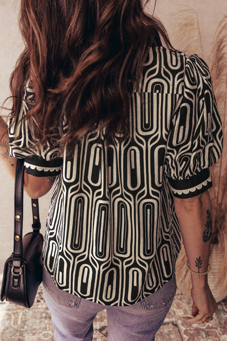 Love Kuza - Monochrome Mod Geo Tunic