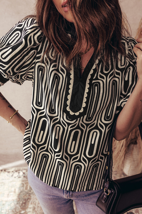 Love Kuza - Monochrome Mod Geo Tunic