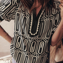  Love Kuza - Monochrome Mod Geo Tunic