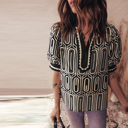  Love Kuza - Monochrome Mod Geo Tunic