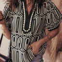  Love Kuza - Monochrome Mod Geo Tunic