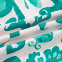   - Turquoise Ikat Ruffle Blouse