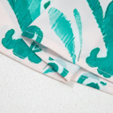   - Turquoise Ikat Ruffle Blouse