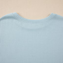  <.>- Sky Blossom Waffle Layered Top