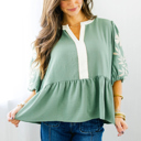  Love Kuza - Sage Meadow Embroidered Tunic