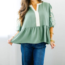  Love Kuza - Sage Meadow Embroidered Tunic