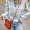  Love Kuza - Coastal Stripes Henley Sweater