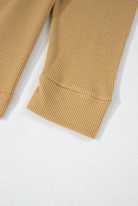Love Kuza - Honeycomb Ease Waffle Henley