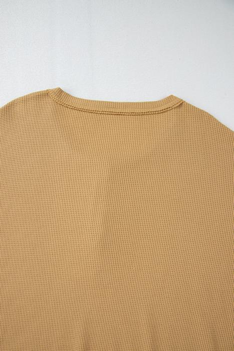 Love Kuza - Honeycomb Ease Waffle Henley