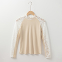  Love Kuza - Lace Whispers Mock Neck Top