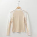  Love Kuza - Lace Whispers Mock Neck Top