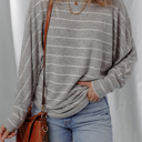  Love Kuza - Silverline Cozy Stripe Top