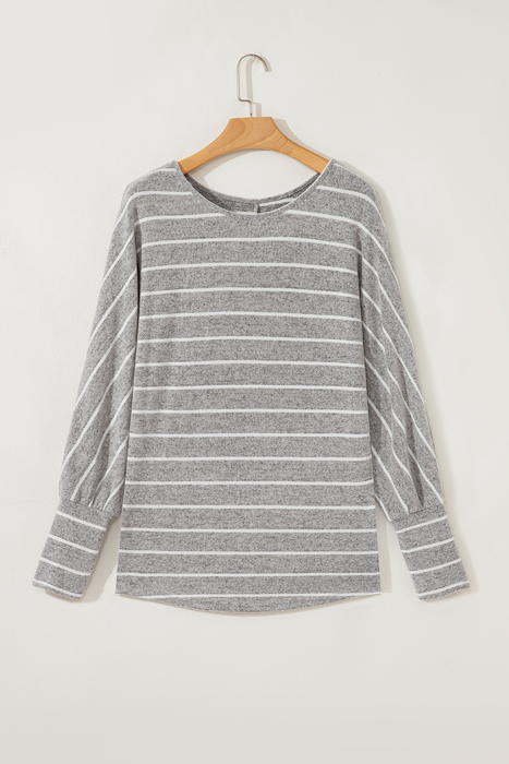 Love Kuza - Silverline Cozy Stripe Top