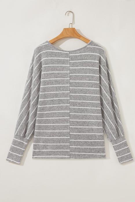 Love Kuza - Silverline Cozy Stripe Top