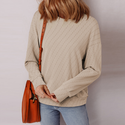 Love Kuza - Sandstone Ease Textured Top