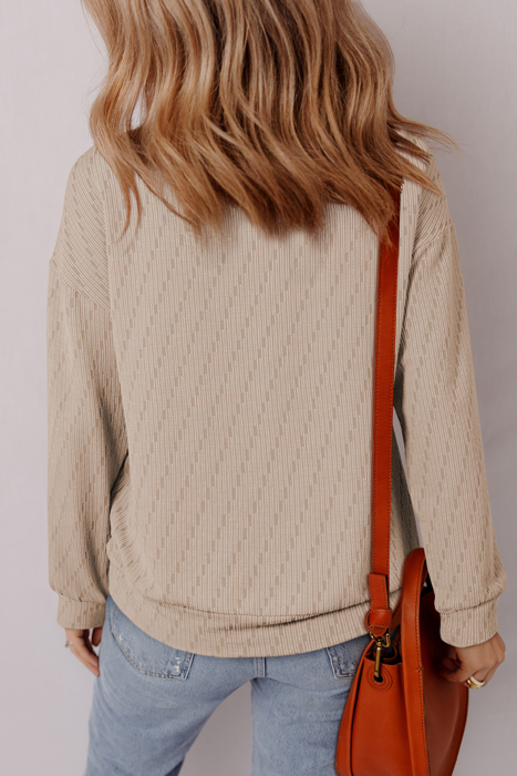Love Kuza - Sandstone Ease Textured Top