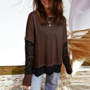  Love Kuza - Mocha Noir Lace Layer Top