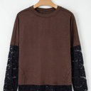  Love Kuza - Mocha Noir Lace Layer Top