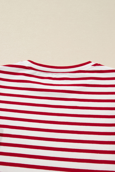 Love Kuza -Candy Stripe Ruffle Top