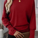  Love Kuza - Crimson Ease Dolman Top