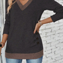  Love Kuza - Midnight Mocha Slimline Knit Top