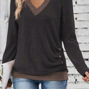  Love Kuza - Midnight Mocha Slimline Knit Top