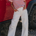  Love Kuza - Picnic Perfect Scalloped Stripe Tee