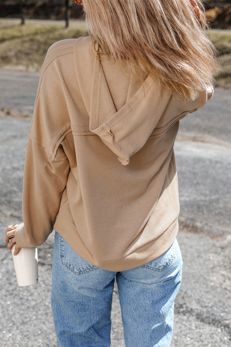 Love Kuza Morning Stroll Henley Hoodie
