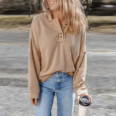 Love Kuza - Morning Stroll Henley Hoodie