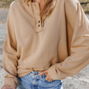 Love Kuza Morning Stroll Henley Hoodie