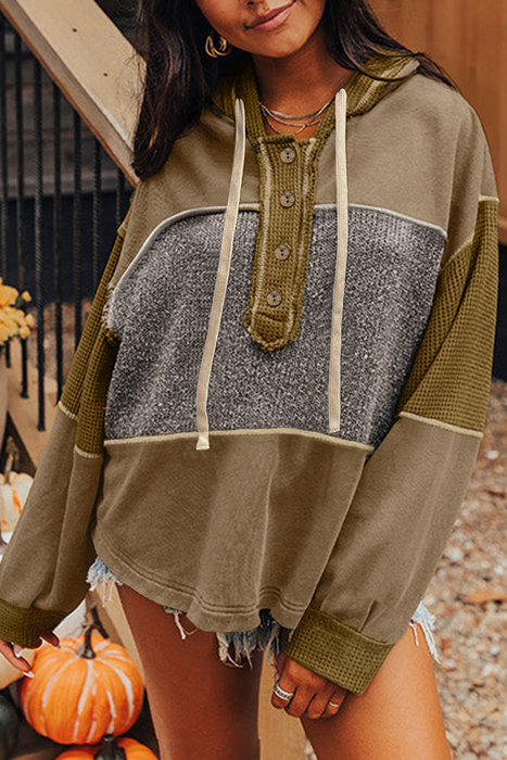 Love Kuza - Timber Trail Henley Hoodie