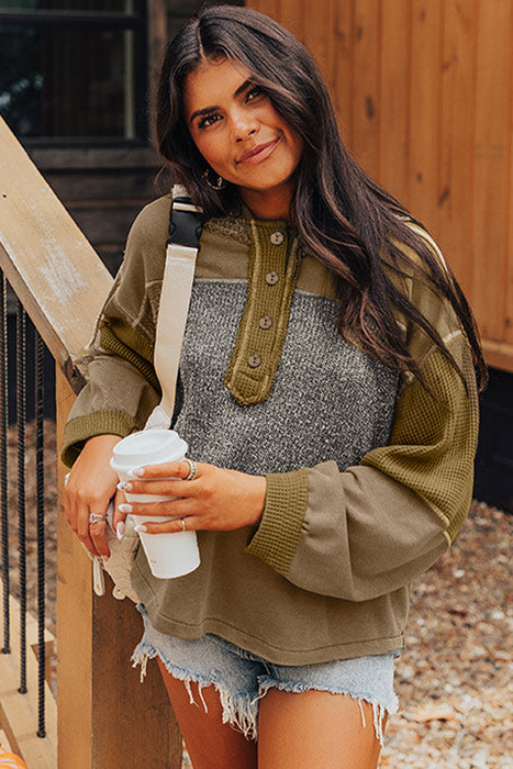 Love Kuza - Timber Trail Henley Hoodie