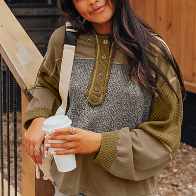 Love Kuza - Timber Trail Henley Hoodie