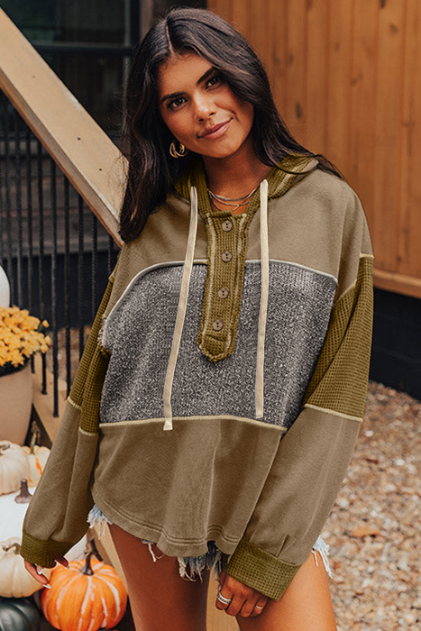 Love Kuza - Timber Trail Henley Hoodie
