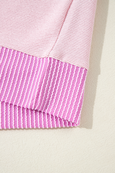 Love Kuza - Weekend Colorblock Henley Hoodie