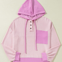  Love Kuza - Weekend Colorblock Henley Hoodie