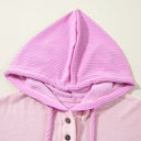  Love Kuza - Weekend Colorblock Henley Hoodie