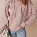  Love Kuza - Studded Blush Hoodie 