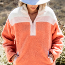  Love Kuza - Sunset Sherpa Quarter-Zip