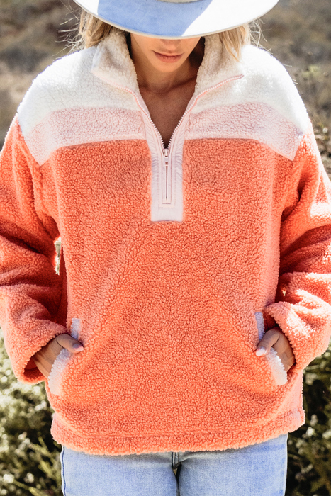 Love Kuza - Sunset Sherpa Quarter-Zip