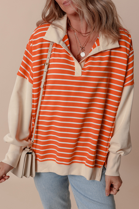 Love Kuza - Sunset Stripe Weekend Polo Sweater