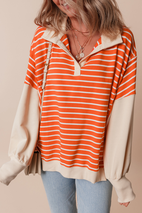 Love Kuza - Sunset Stripe Weekend Polo Sweater