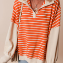  Love Kuza - Sunset Stripe Weekend Polo Sweater