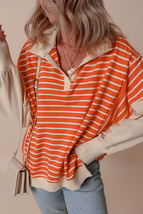 Love Kuza - Sunset Stripe Weekend Polo Sweater